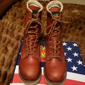 Men's Brown Thorogood Leather Boots